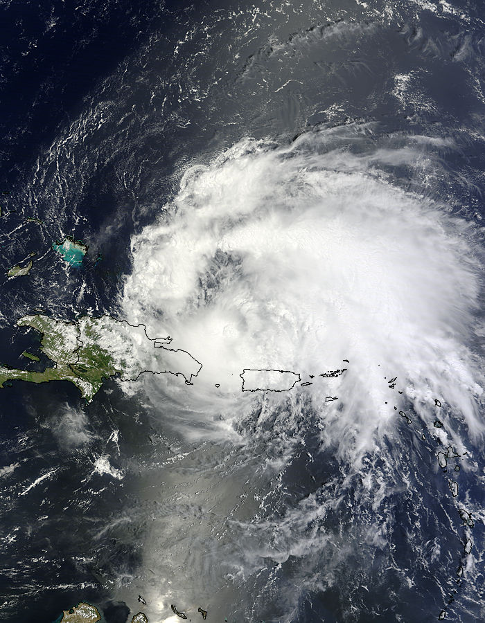 Hurricane Irene (09L) over Puerto Rico - related image preview