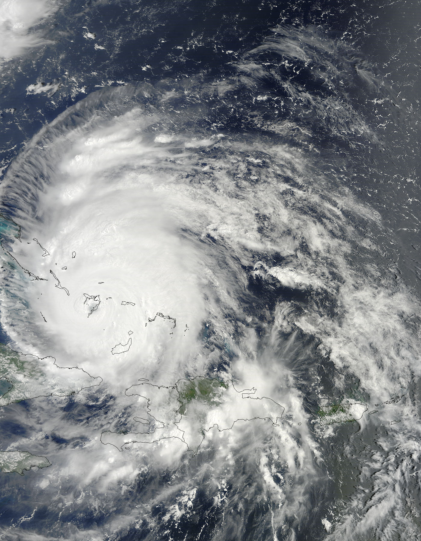 Hurricane Irene (09L) over the Bahamas (morning overpass) - related image preview