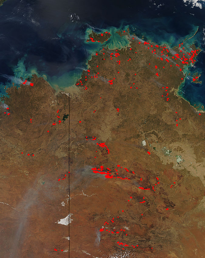 Fires in north central Australia - related image preview