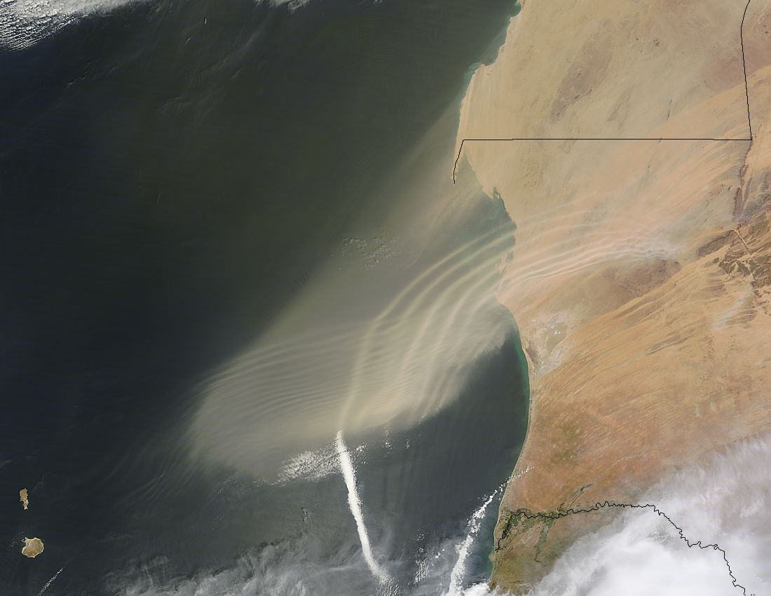 Dust storm off West Africa - related image preview