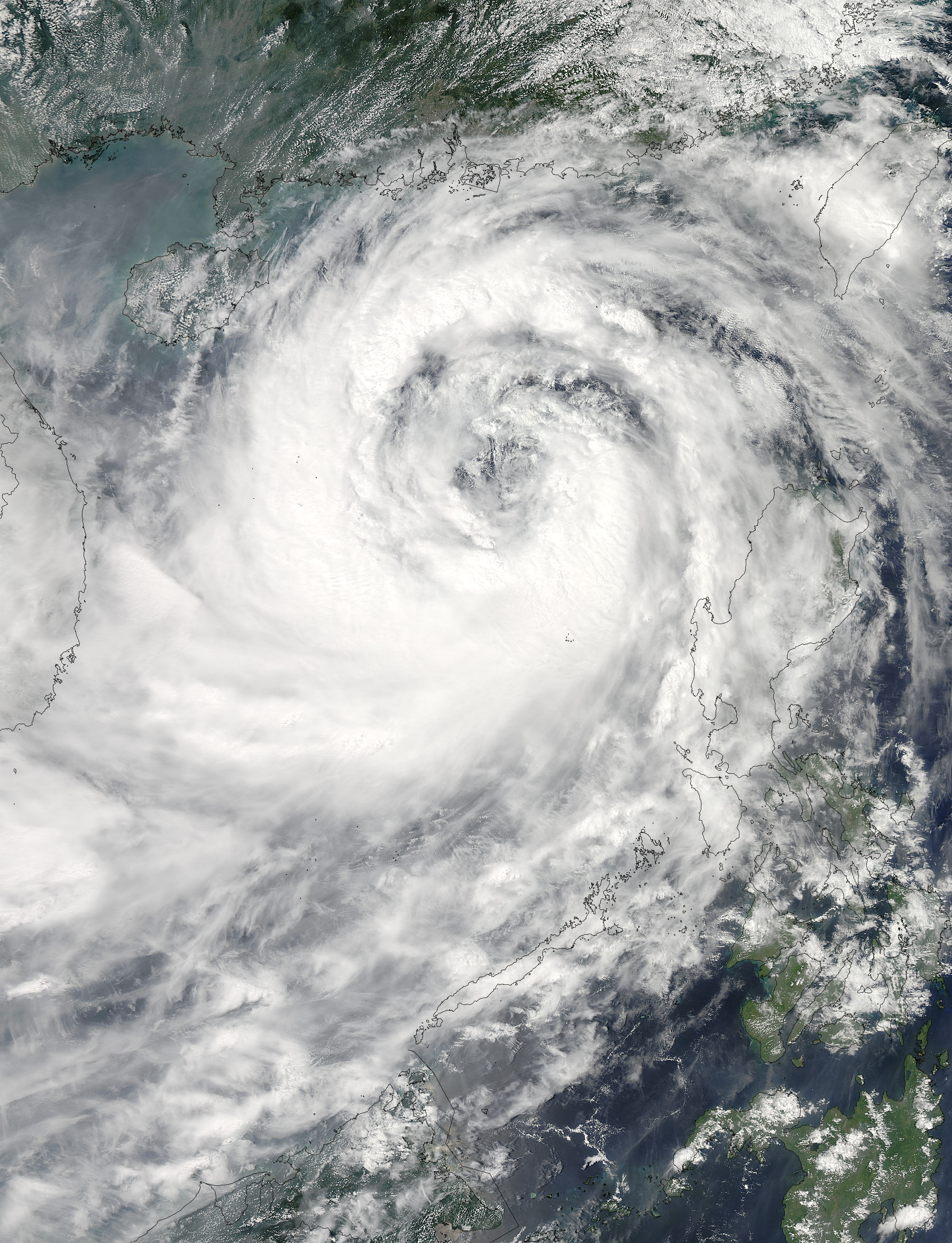 Typhoon Nesat (20W) over the South China Sea - related image preview