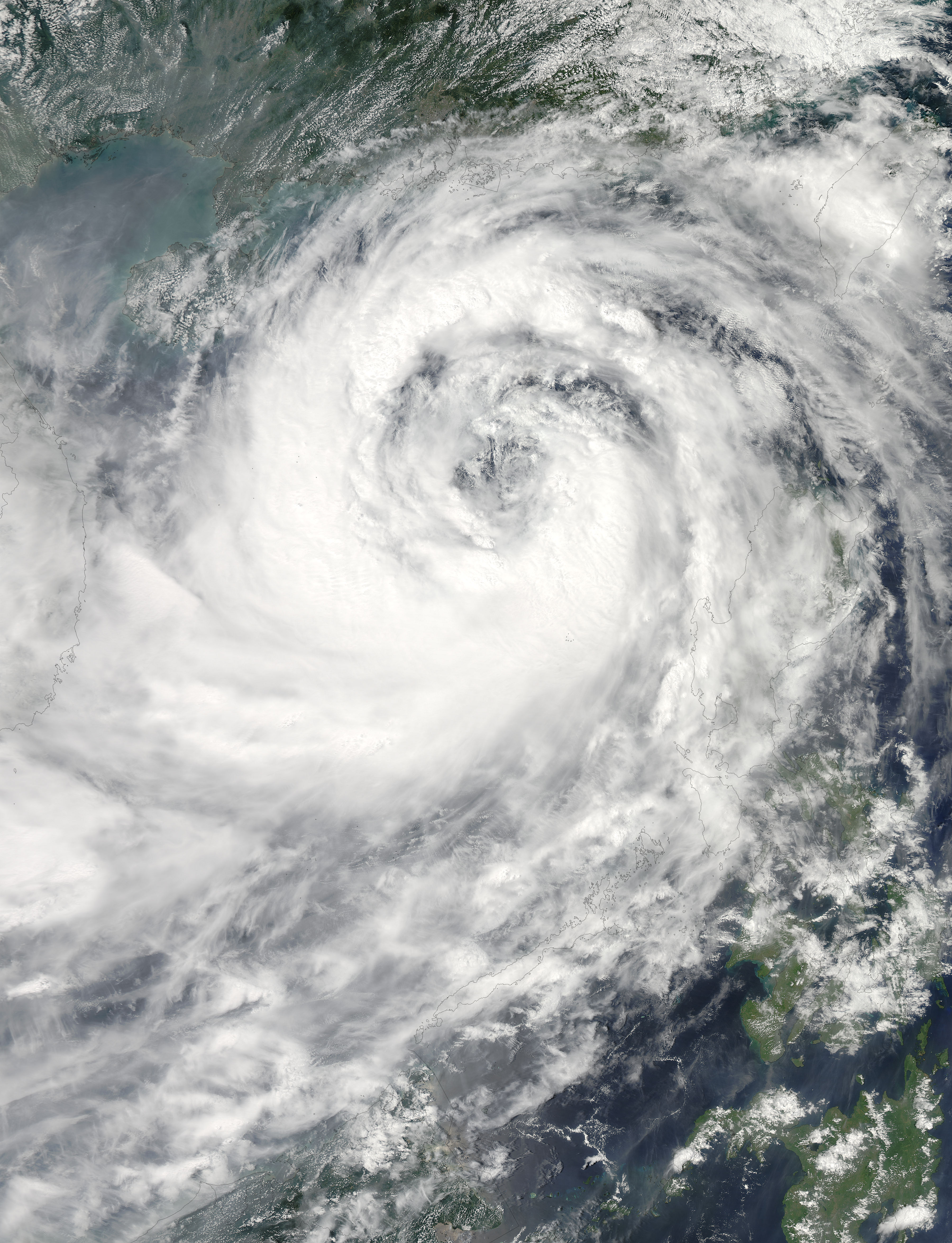 Typhoon Nesat (20W) over the South China Sea - related image preview