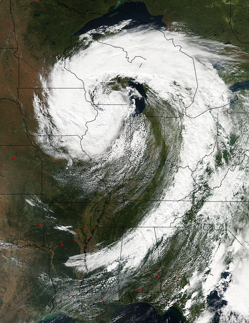 Low pressure system over the eastern United States - related image preview