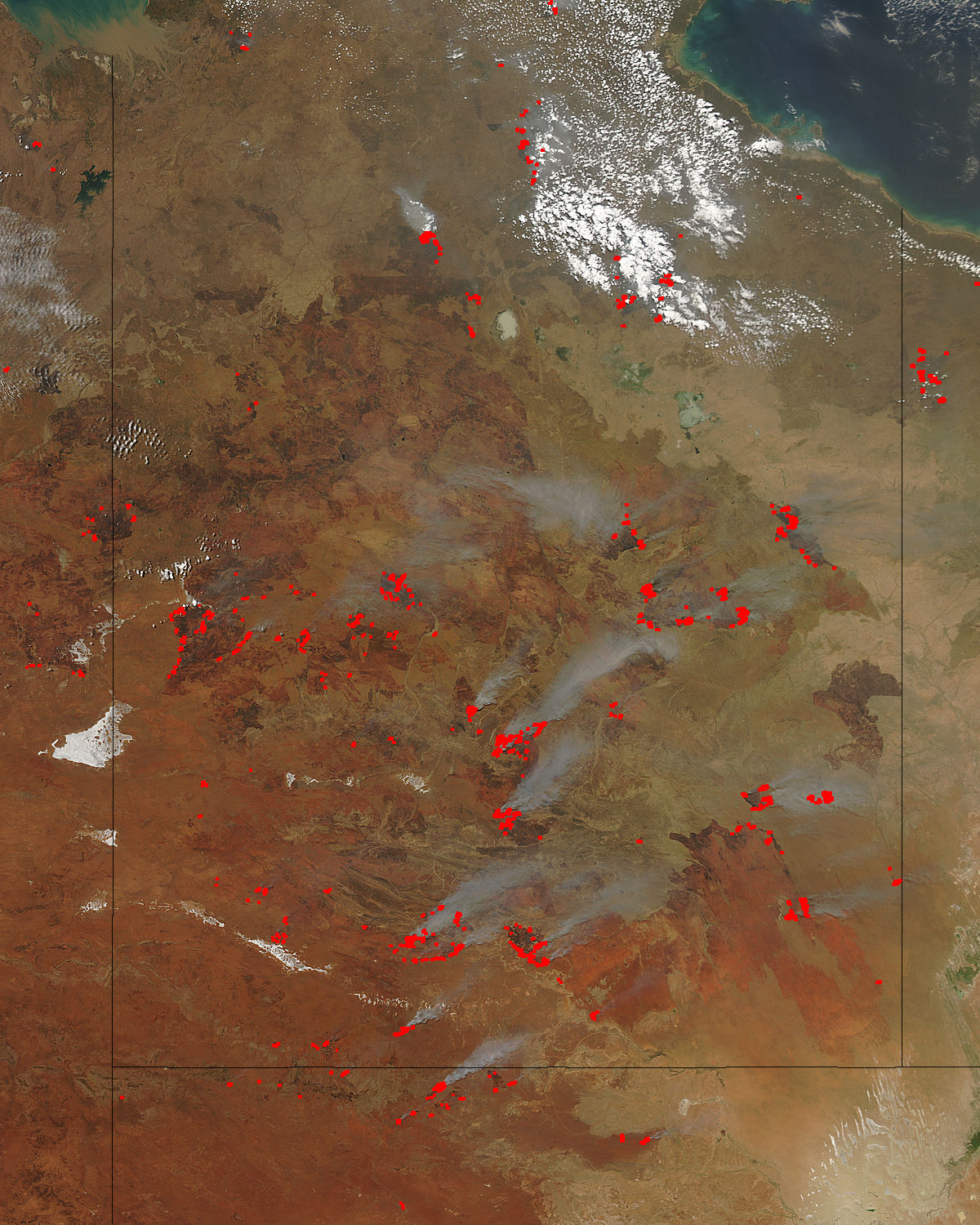 Fires in central Australia - related image preview