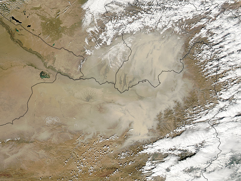 Dust storm in central Asia - related image preview