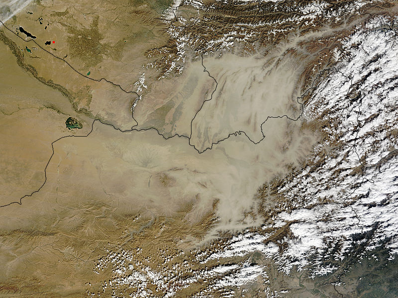 Dust storm in central Asia - related image preview