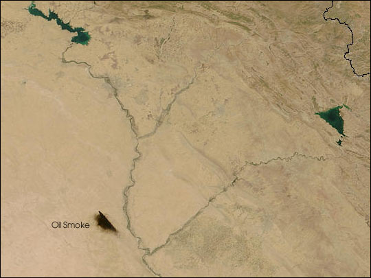 Oil Smoke in Northern Iraq
