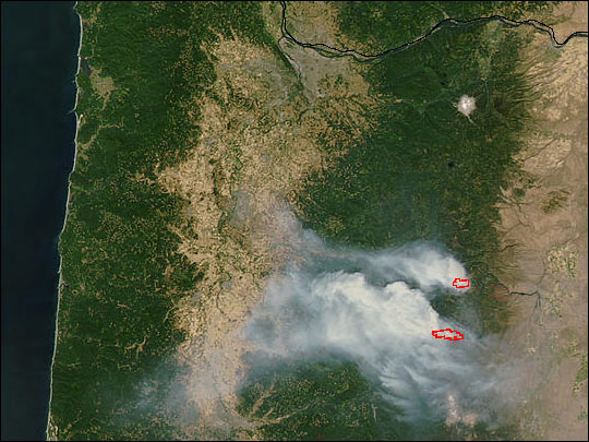 Fires in Oregon