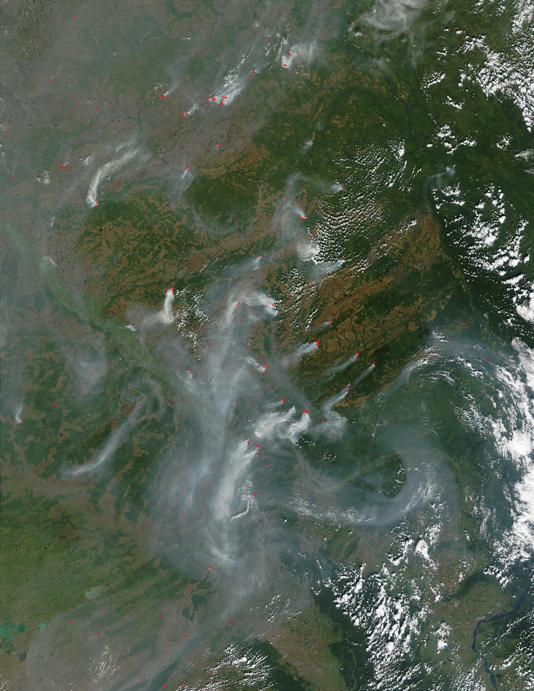 Fires in South-central Russia - related image preview