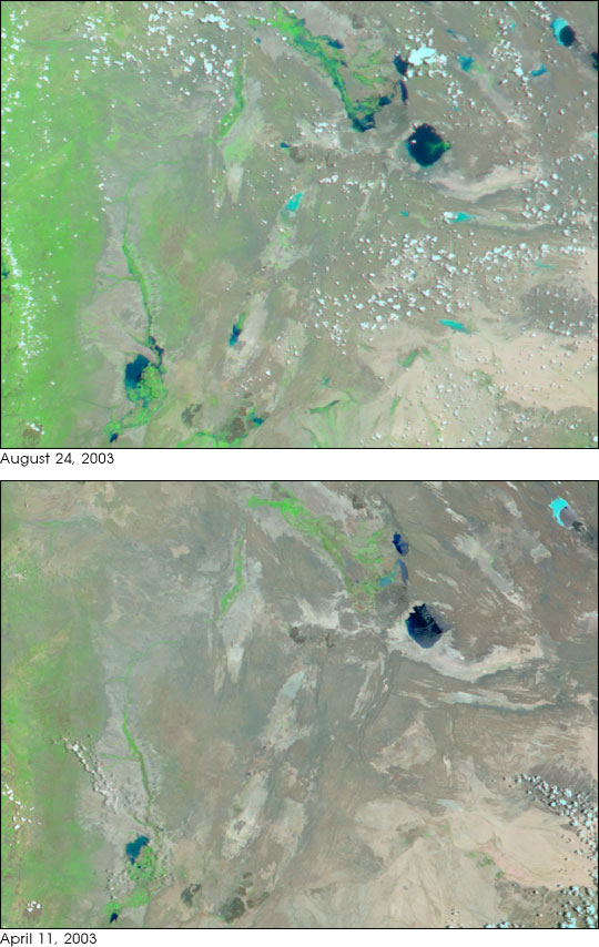 Flooding along the Awash River in Ethiopia