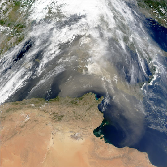 Dust Storm over Libya