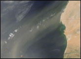 Dust and Smoke over Eastern Atlantic