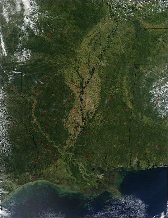 Fires in Mississippi Valley