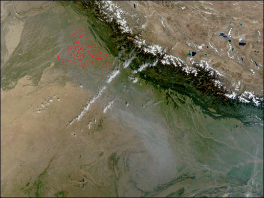 Agricultural Fires in Northern India