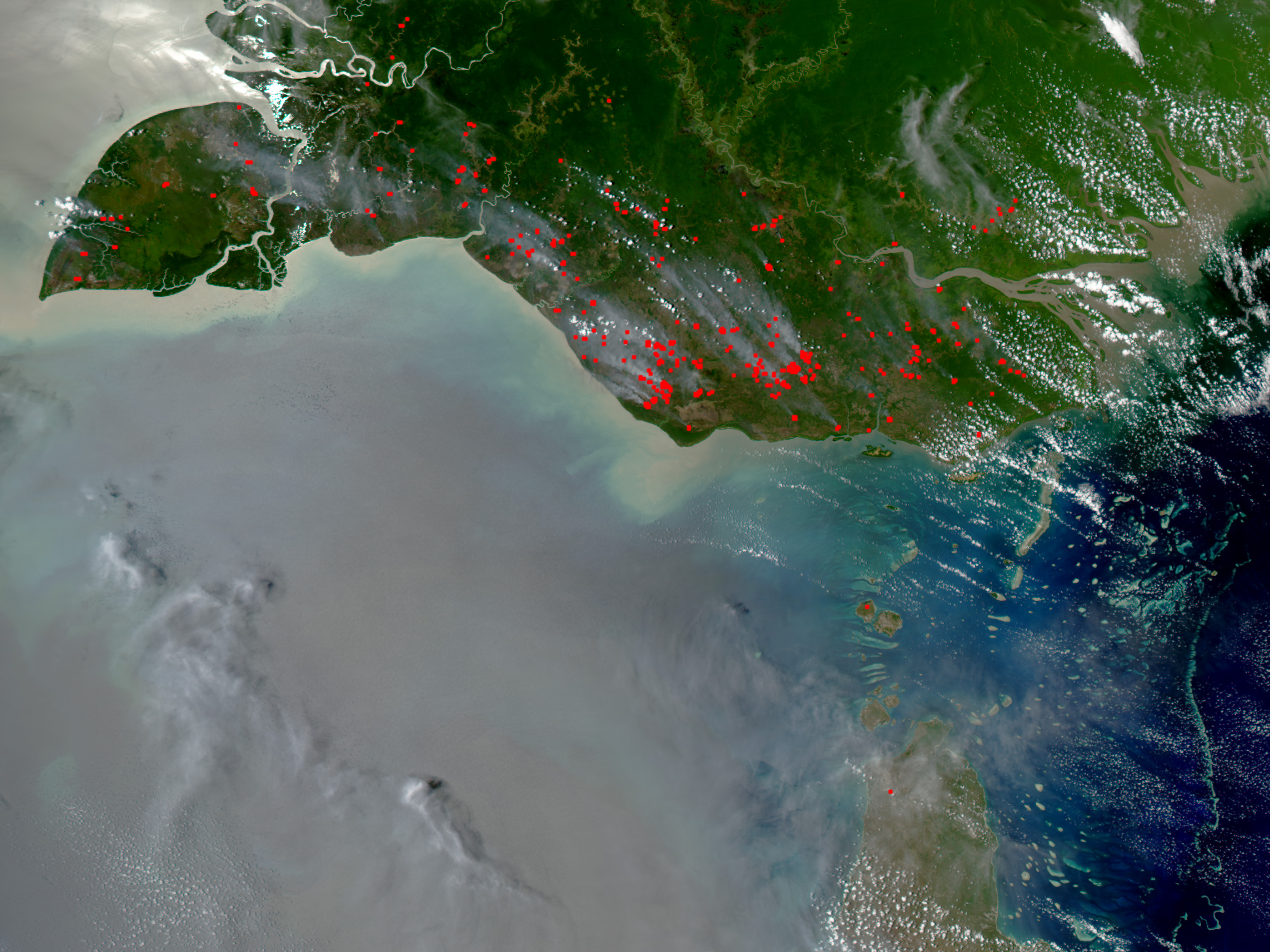Fires in New Guinea - related image preview