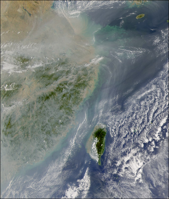 Haze and Pollution over China