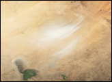 Dust Storm near Lake Chad