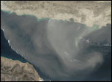 Dust Storm on the Gulf of Oman