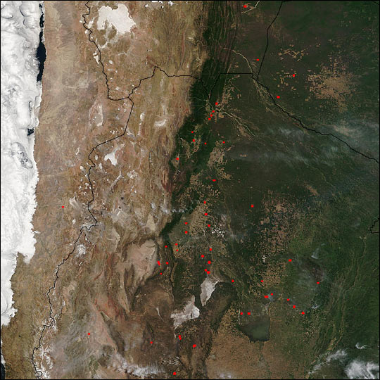 Fires in Argentina