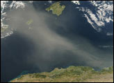 Dust Storm off Algeria