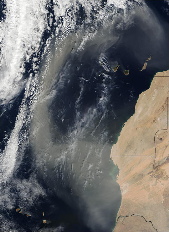 Saharan Dust Plume over the Atlantic