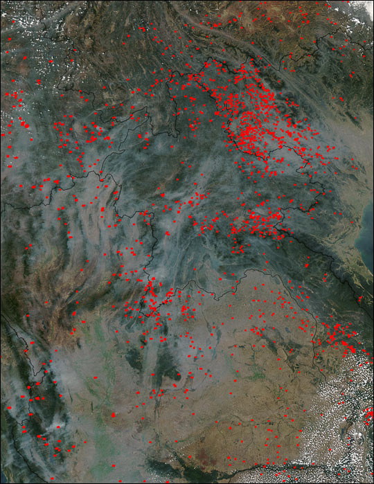 Fires in Southeast Asia