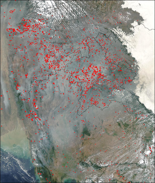 Fires in Southeast Asia