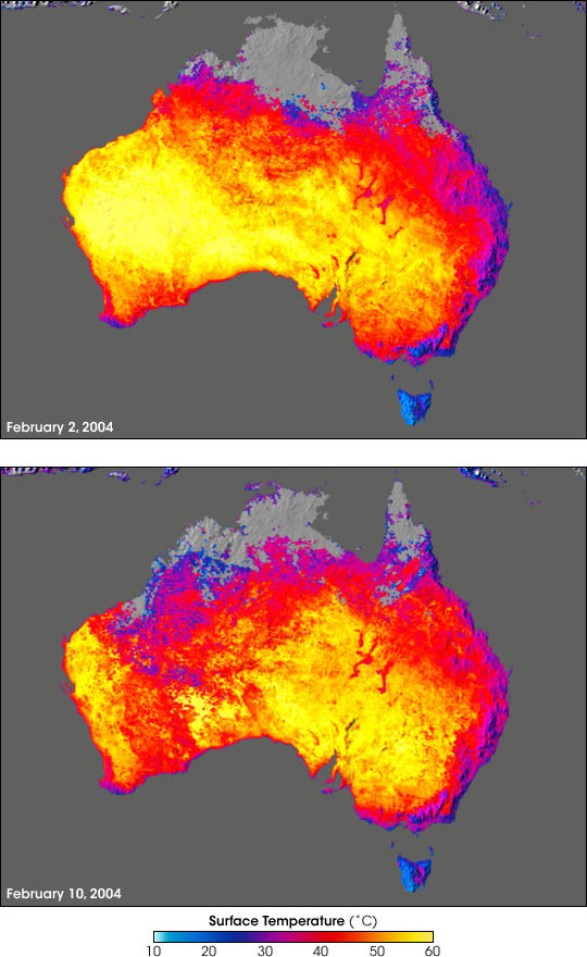 Intense Heat Blankets Southern Australia