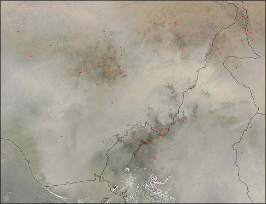 Central Africa Dust Storm