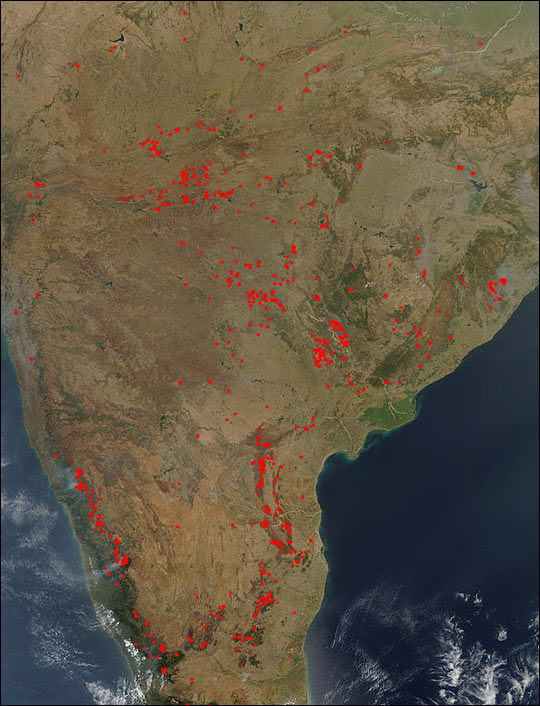 Late Winter Fires Across India