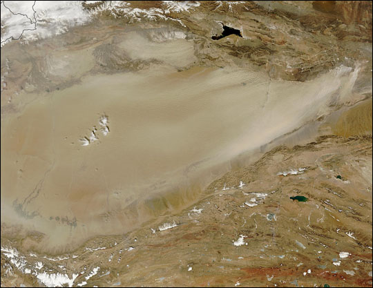 Dust Storm in the Taklimakan Desert