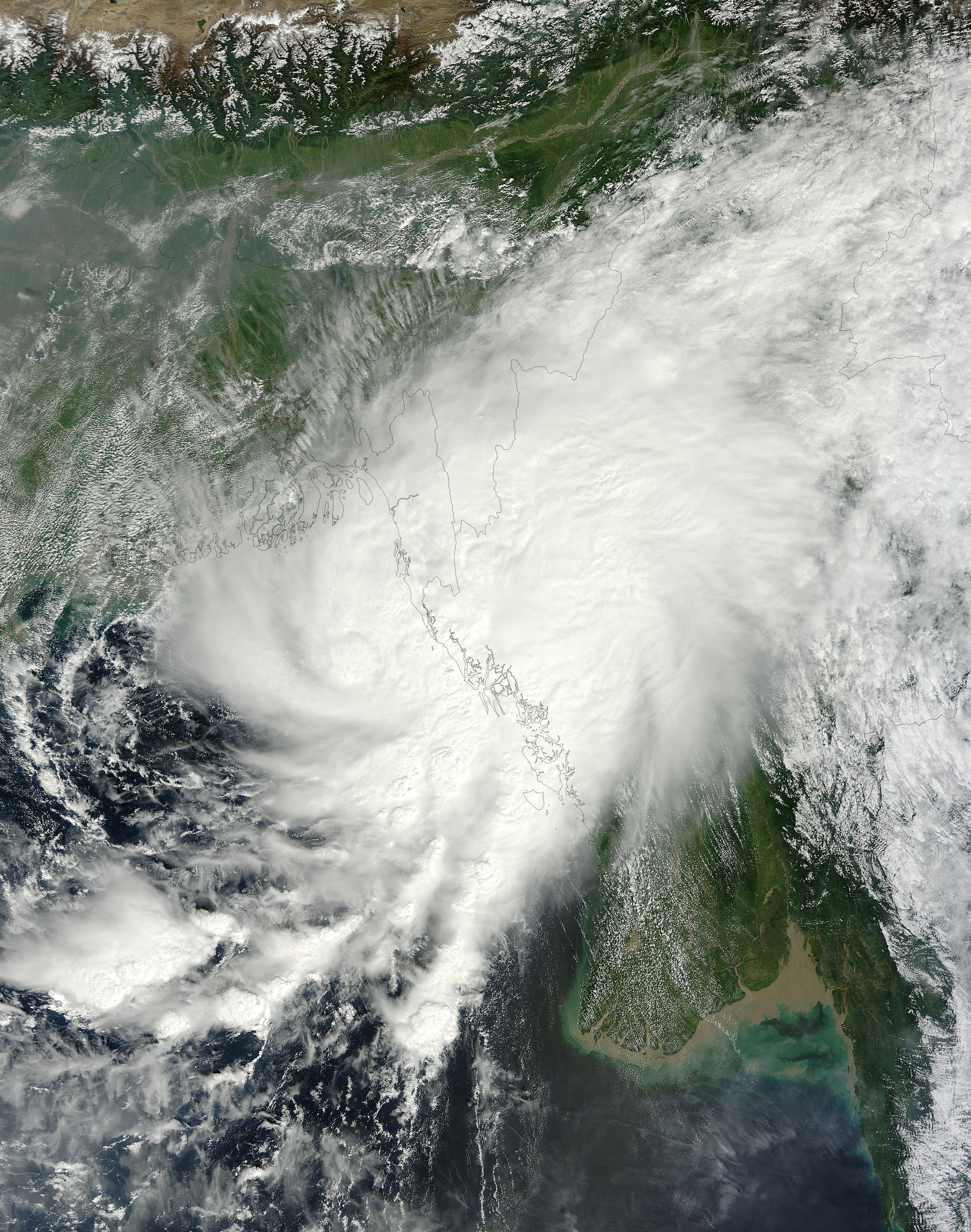 Tropical Cyclone Two (02B) over Myanmar - related image preview