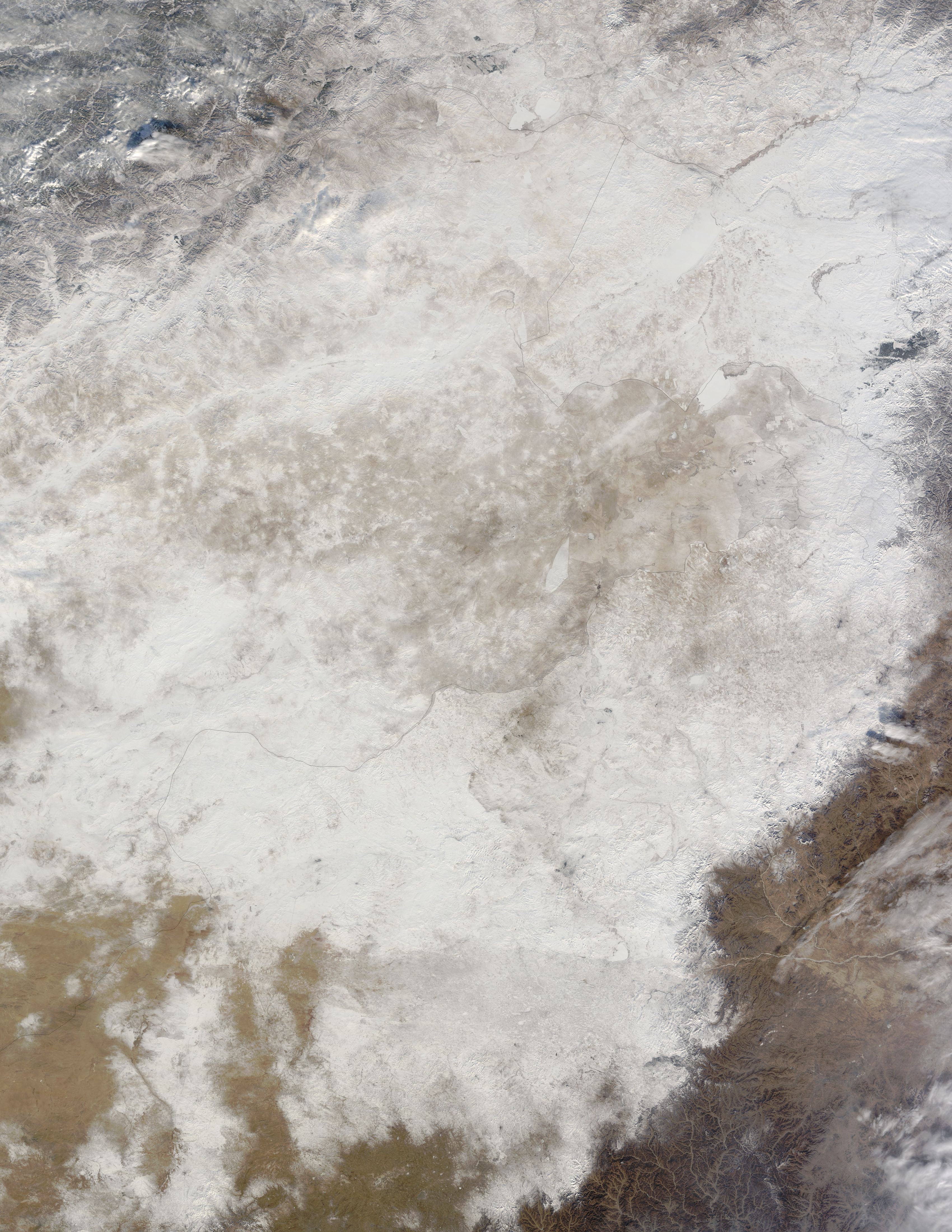 Snow in Russia, Mongolia, and China - related image preview