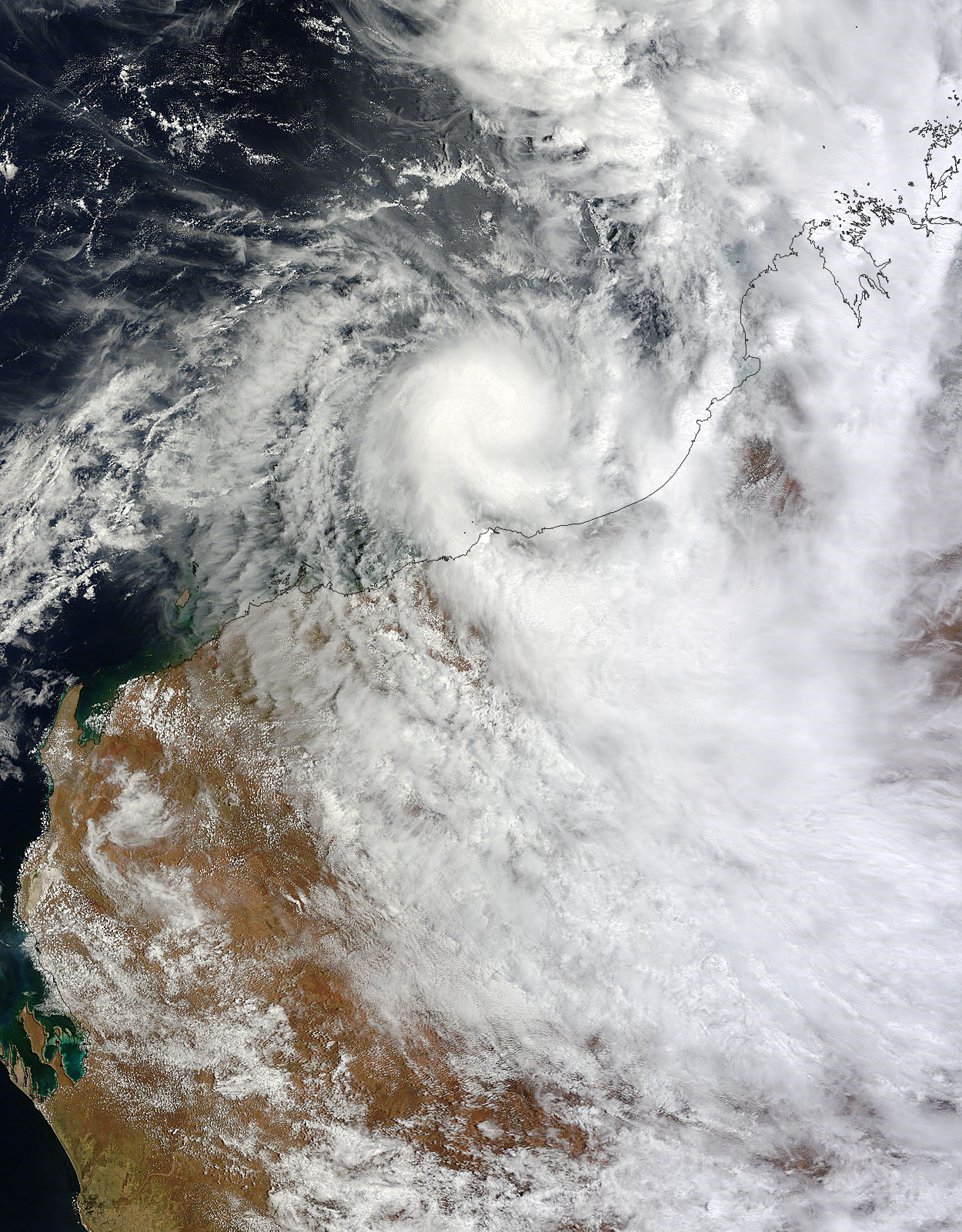 Tropical Cyclone Heidi (06S) over Western Australia - related image preview