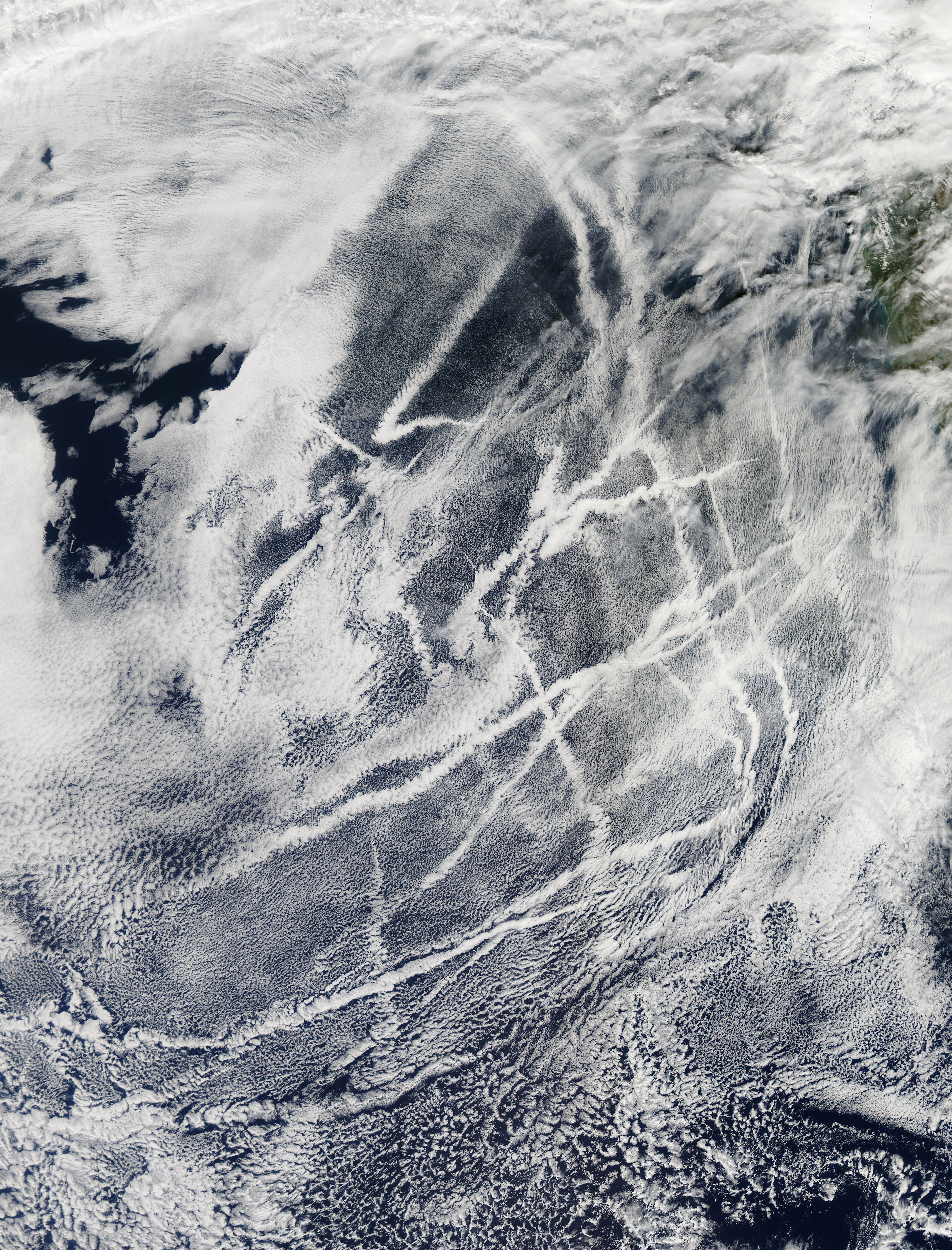 Ship tracks off the western United States - related image preview
