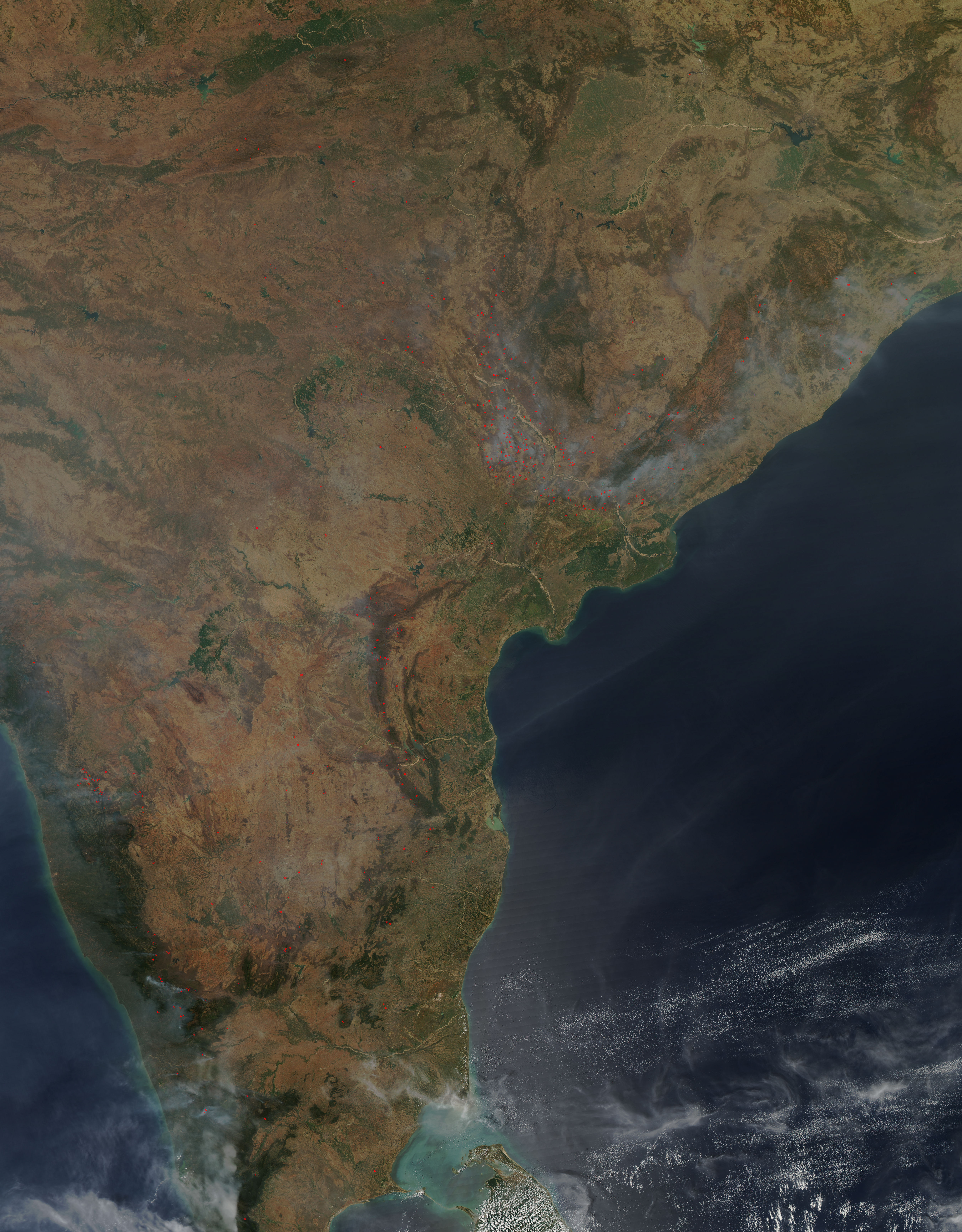 Fires in central and southern India - related image preview