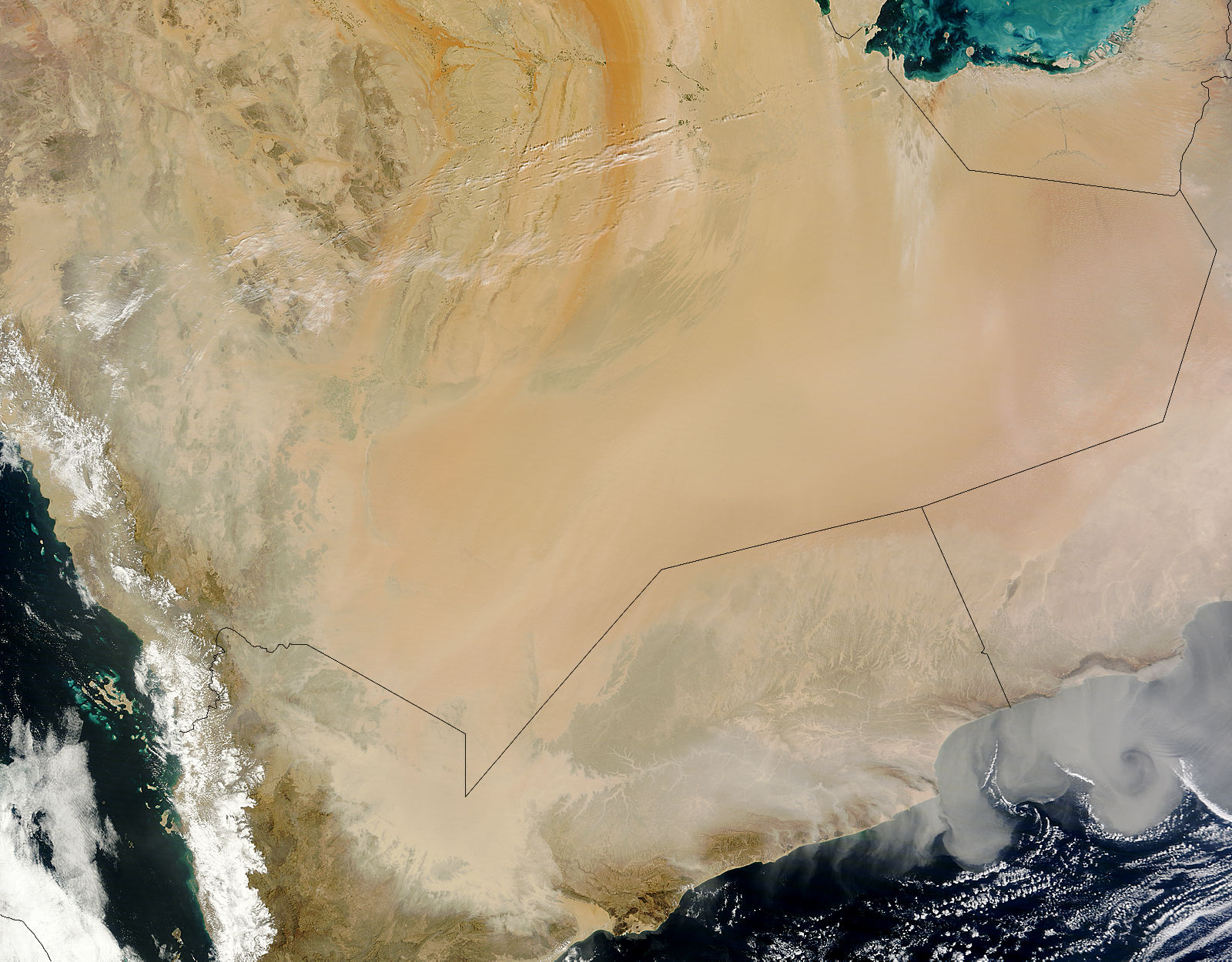 Dust storm on the Arabian Peninsula - related image preview