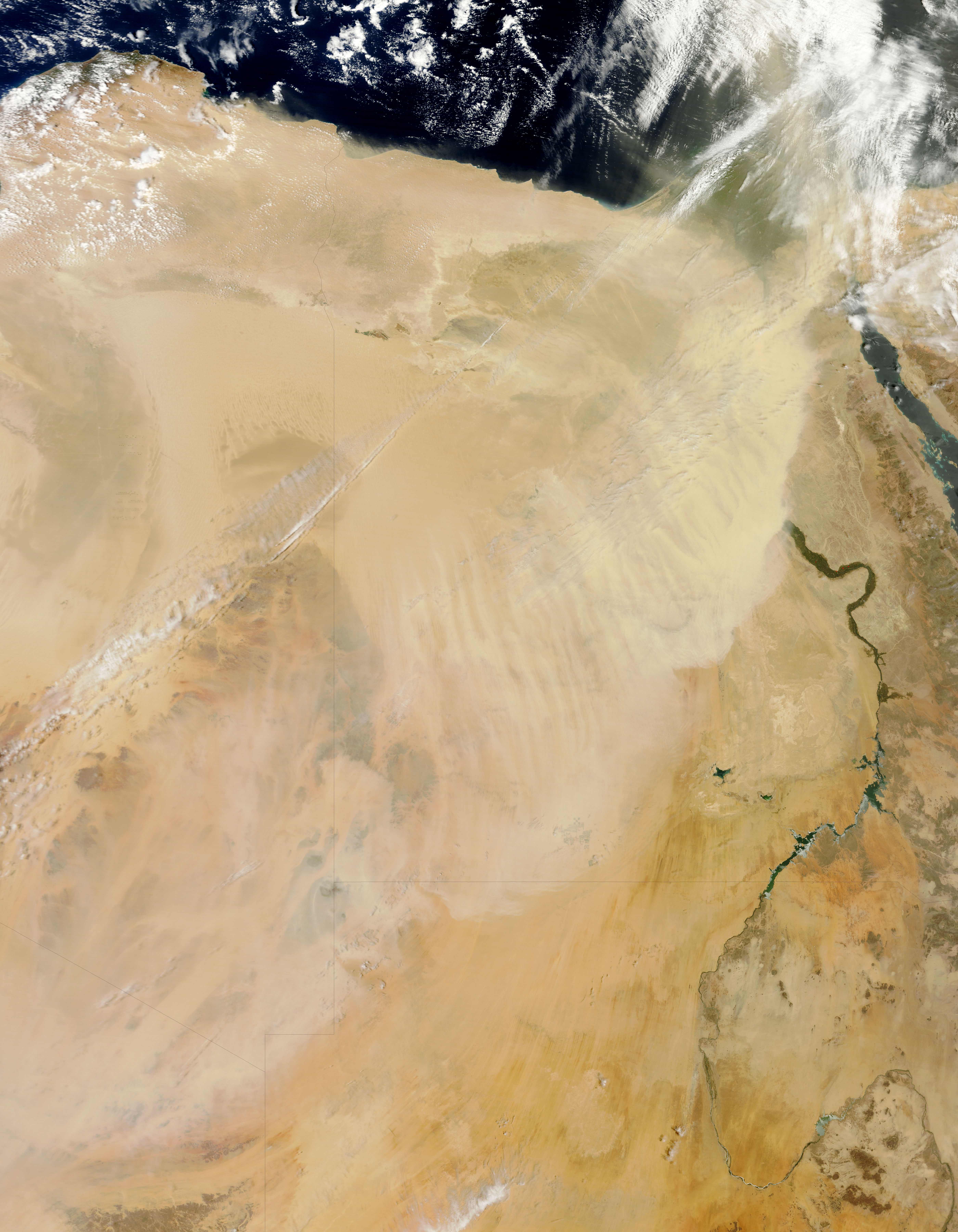 Dust storm over Egypt - related image preview