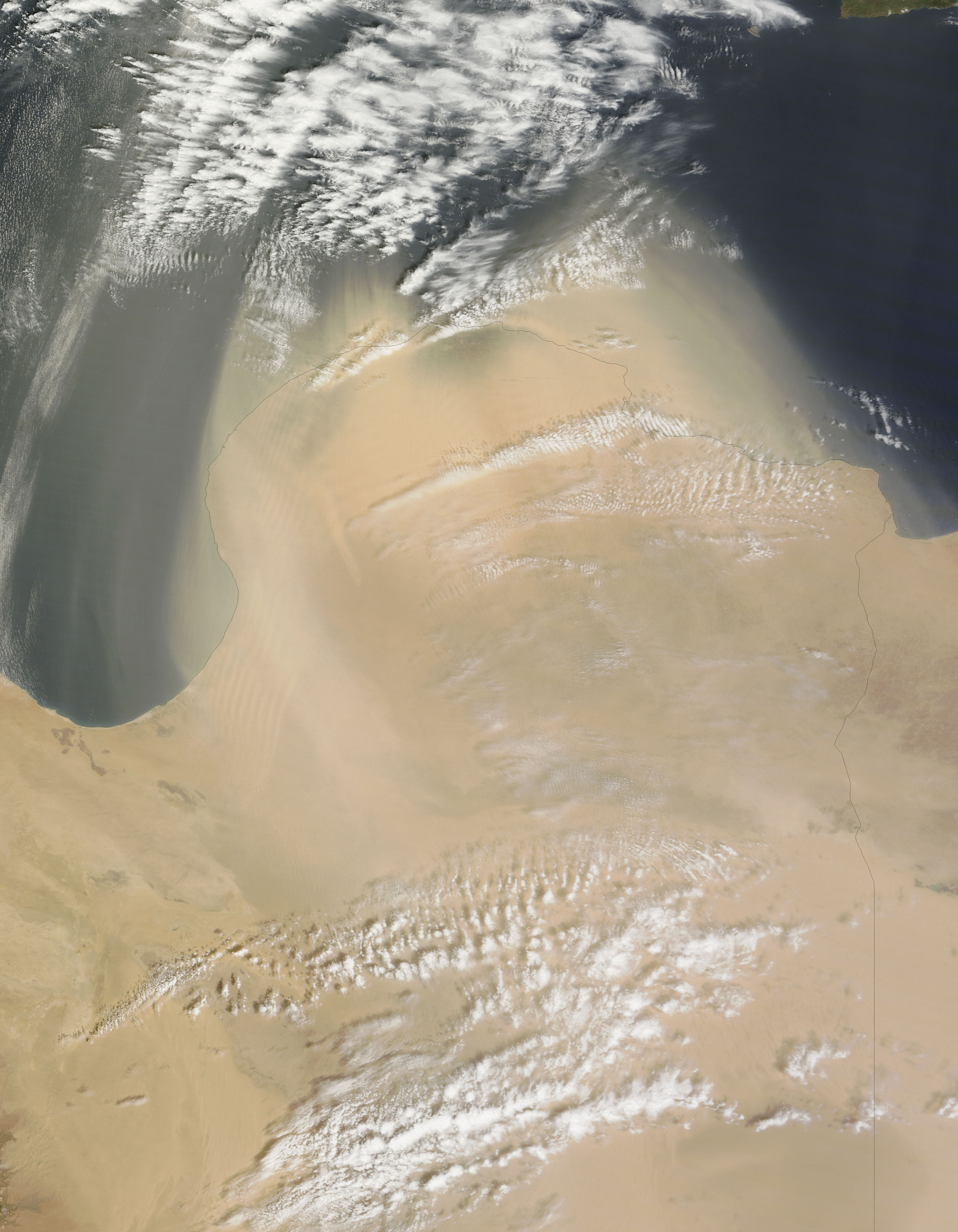 Dust storms over Libya - related image preview