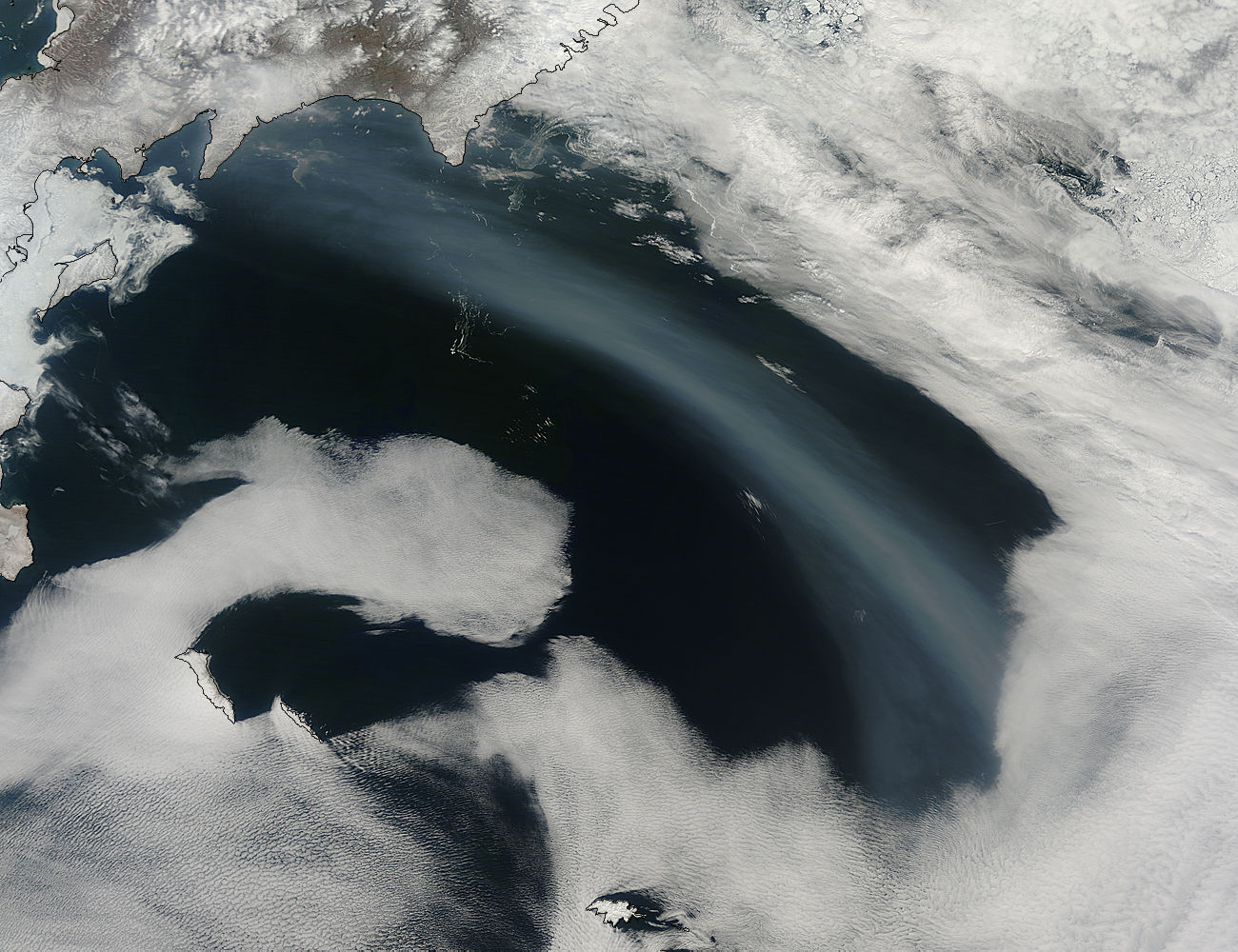 Smoke over the Bering Sea - related image preview