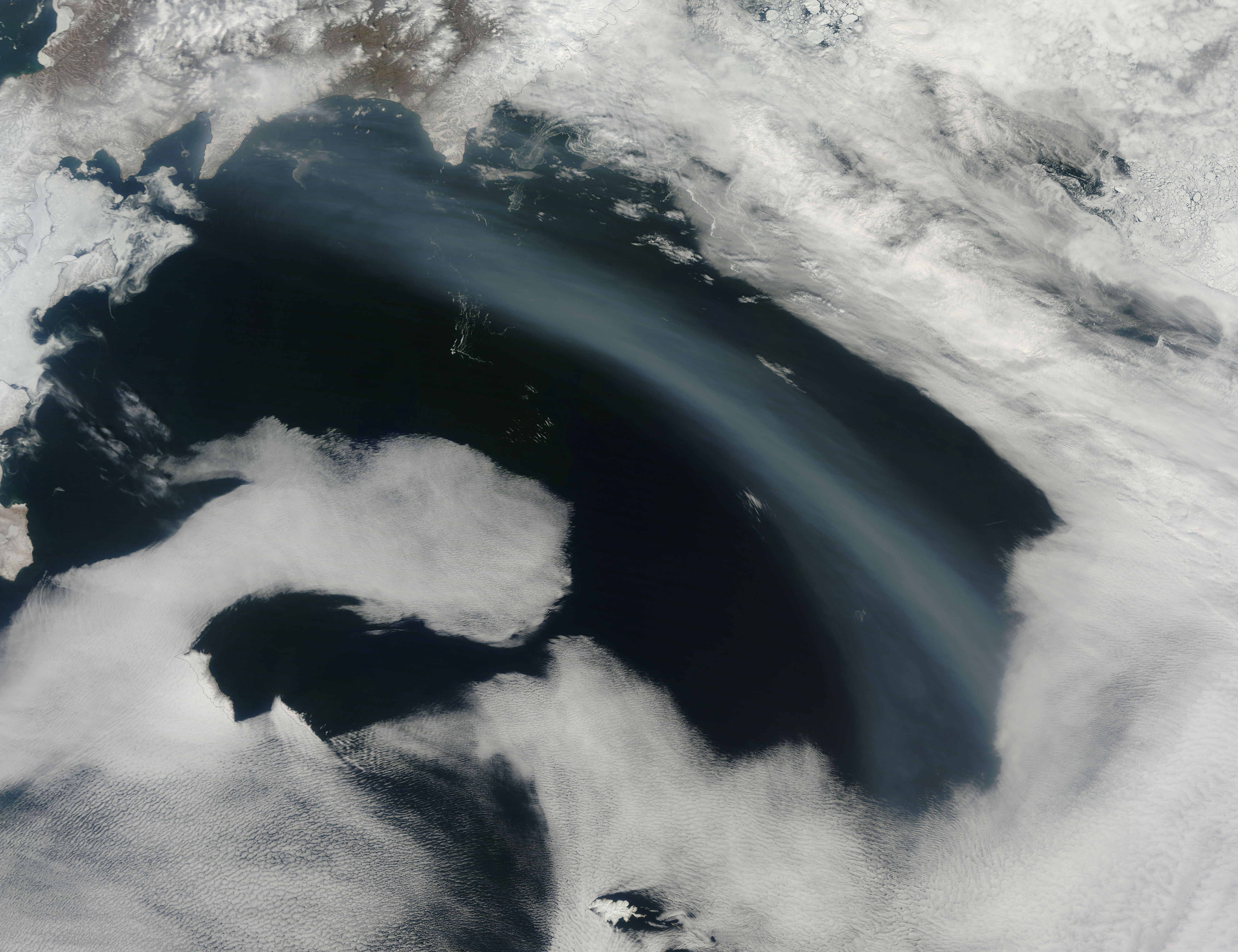 Smoke over the Bering Sea - related image preview