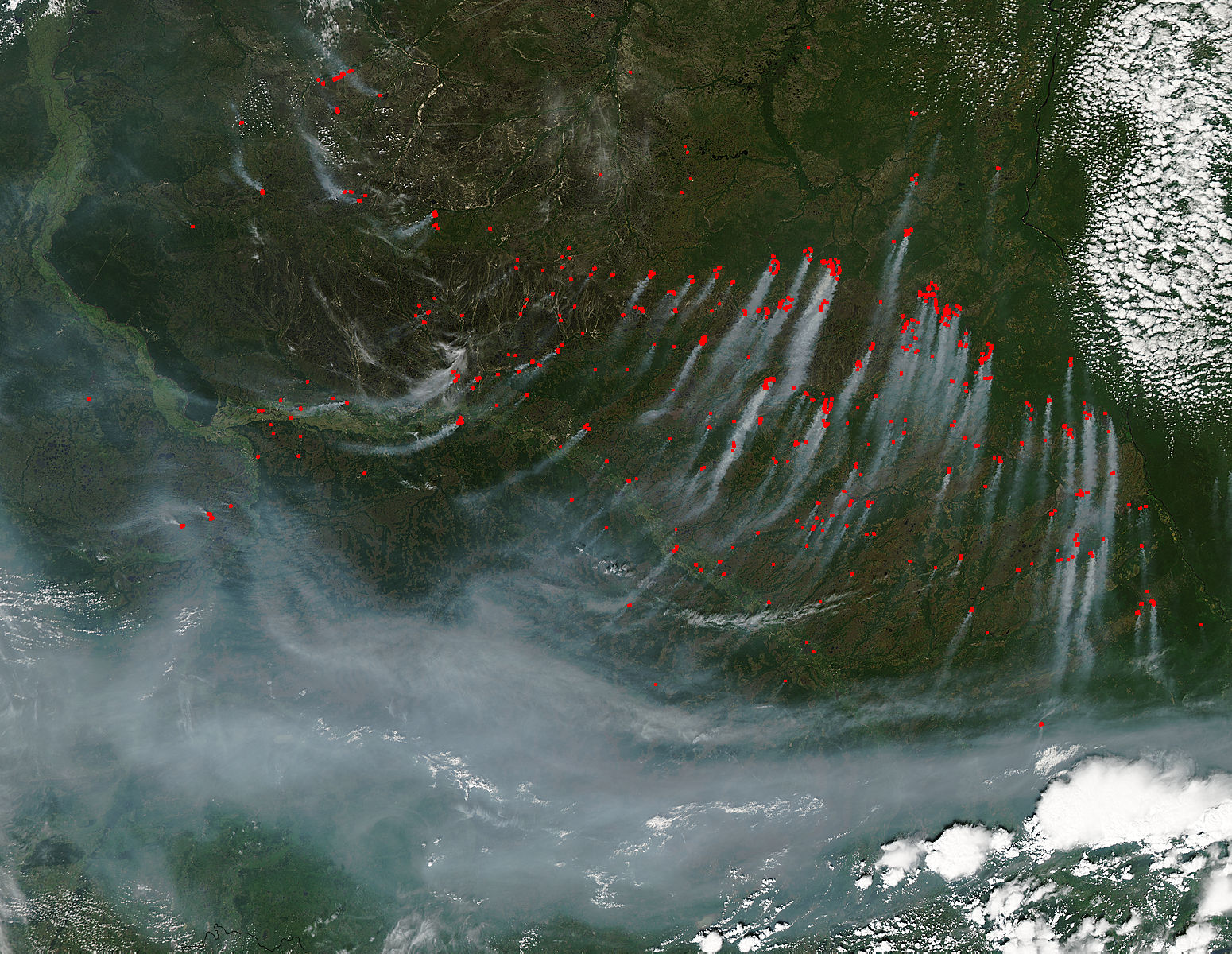 Fires and smoke in central Russia - related image preview