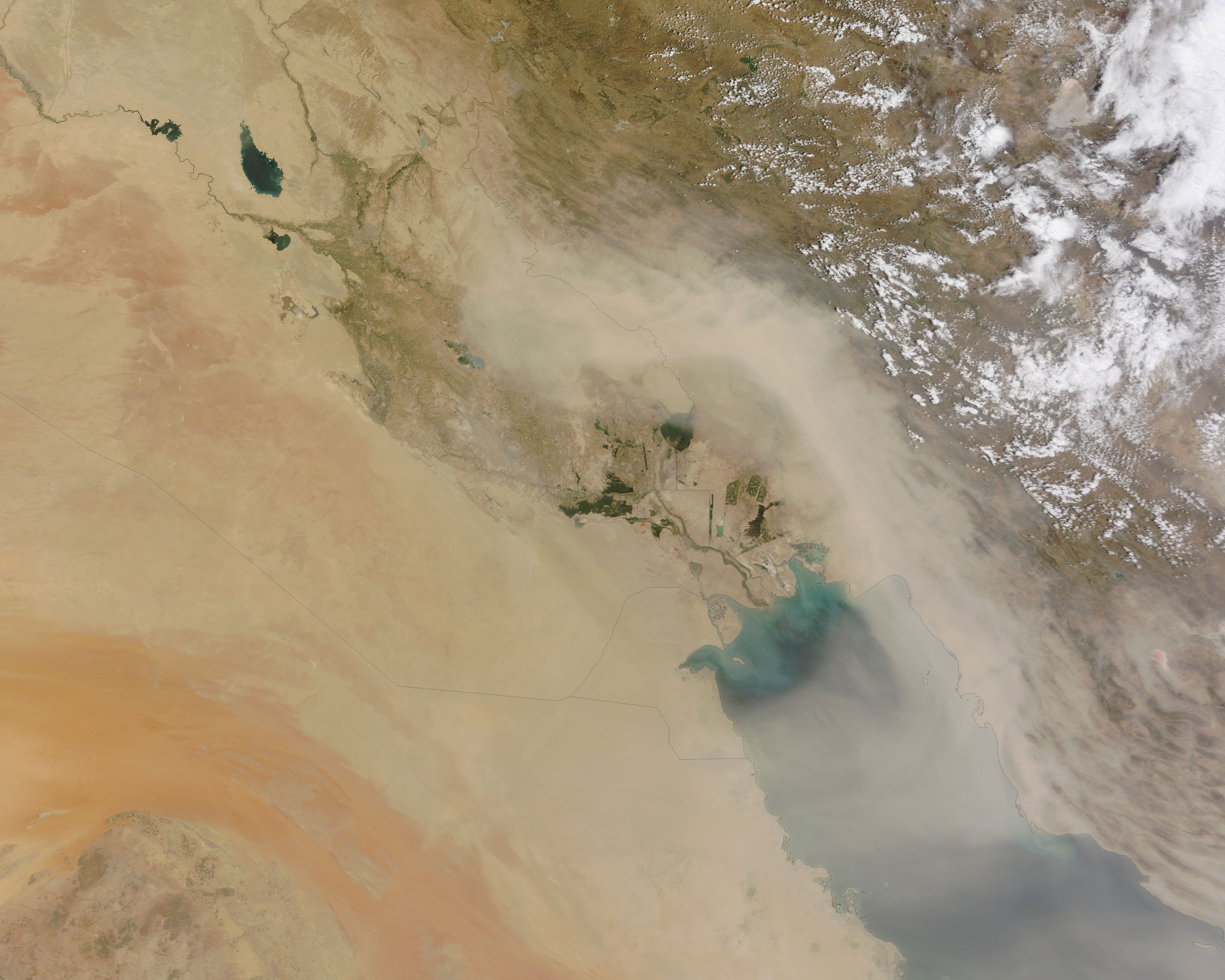 Dust storm in the Middle East - related image preview