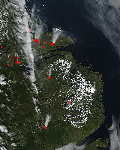 Fires in Labrador, Canada - related image preview