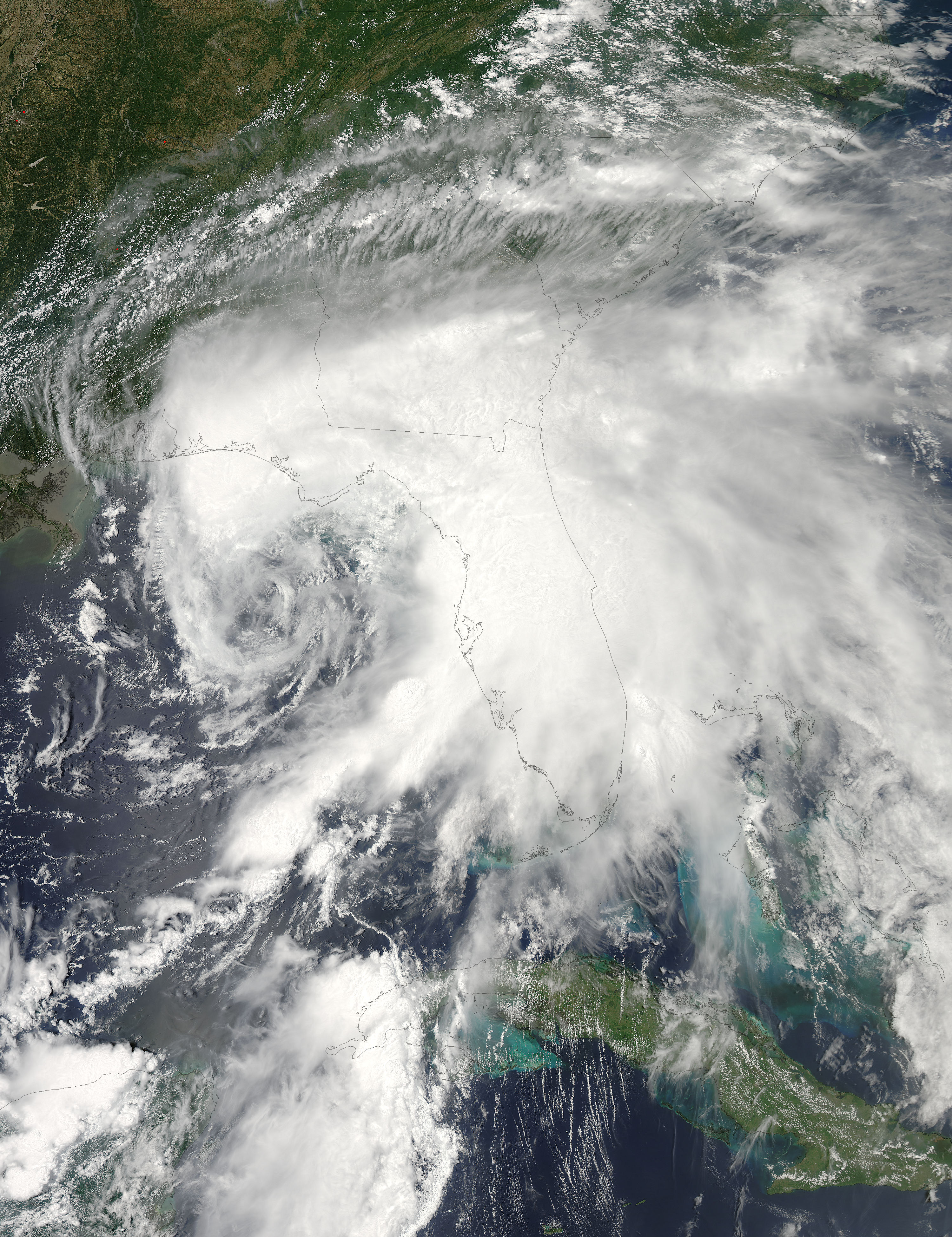 Tropical Storm Debby (04L) over the southeastern United States - related image preview