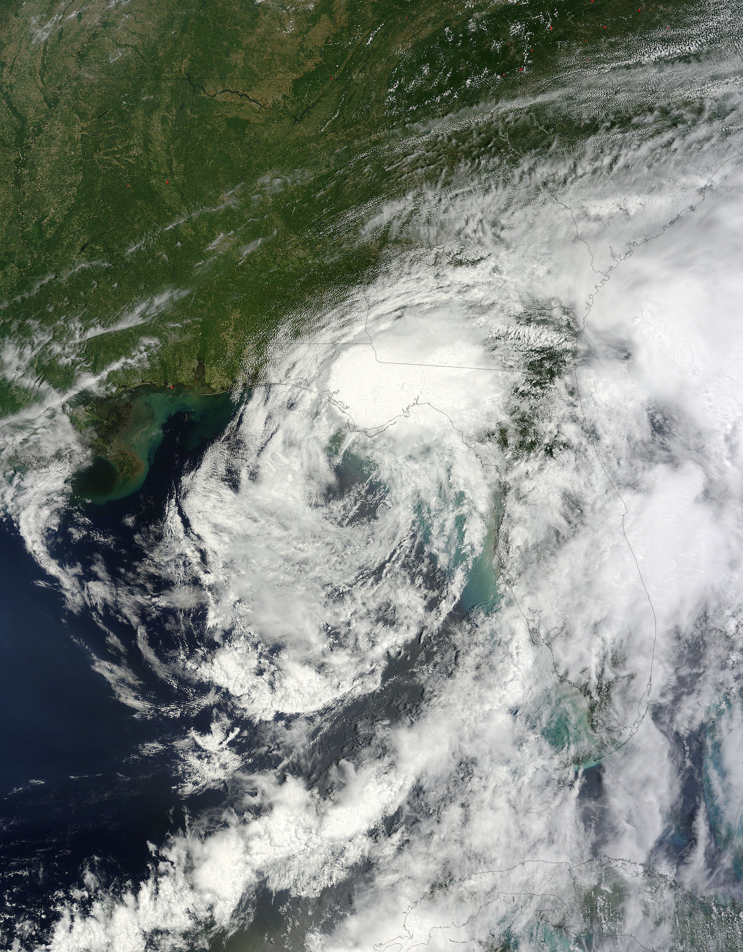 Tropical Storm Debby (04L) over the southeastern United States - related image preview