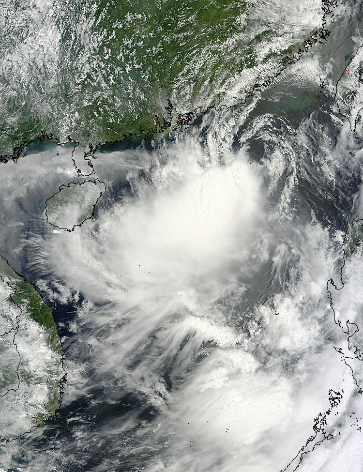 Tropical Storm Doksuri (07W) approaching China - related image preview