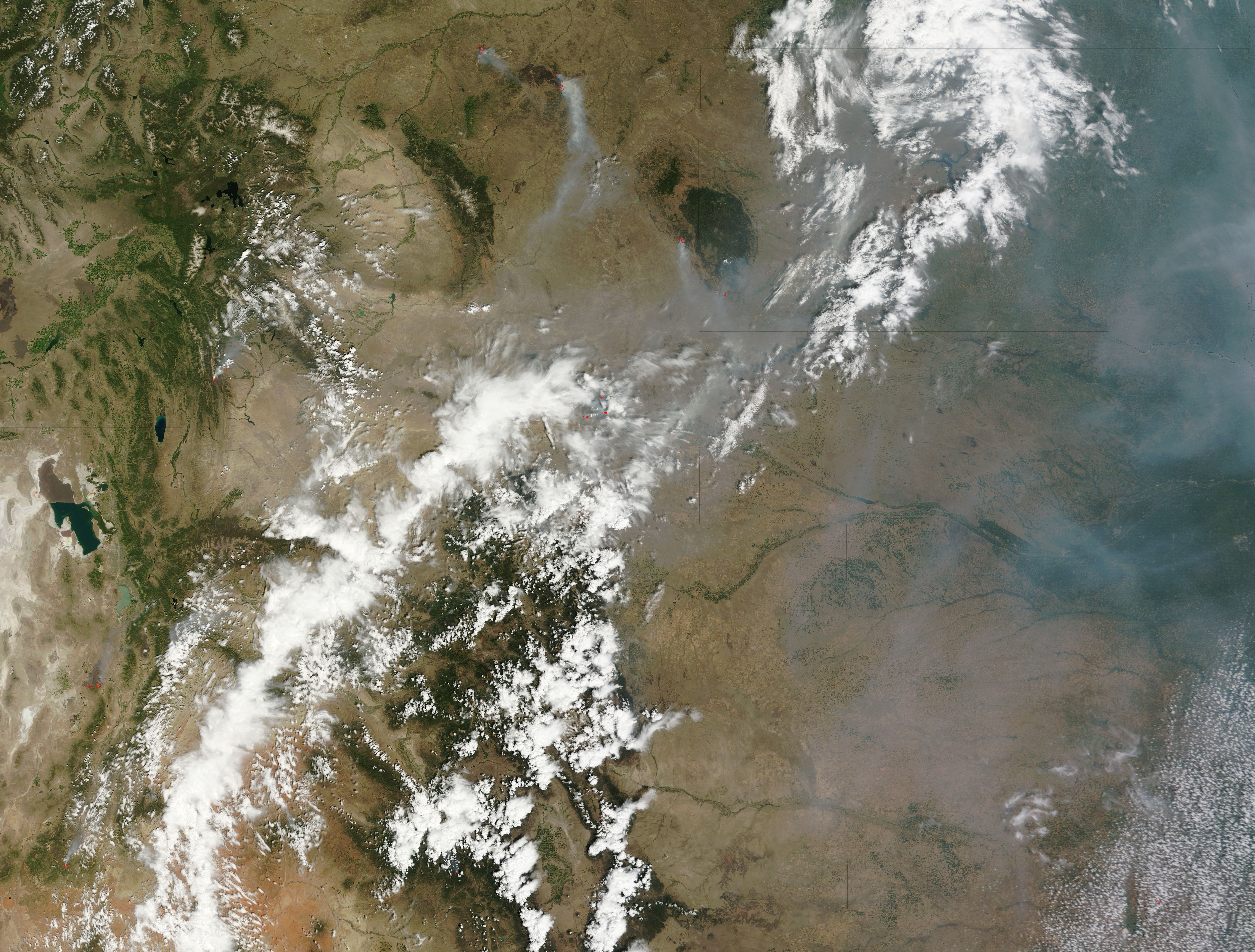 Fires and smoke across western United States - related image preview