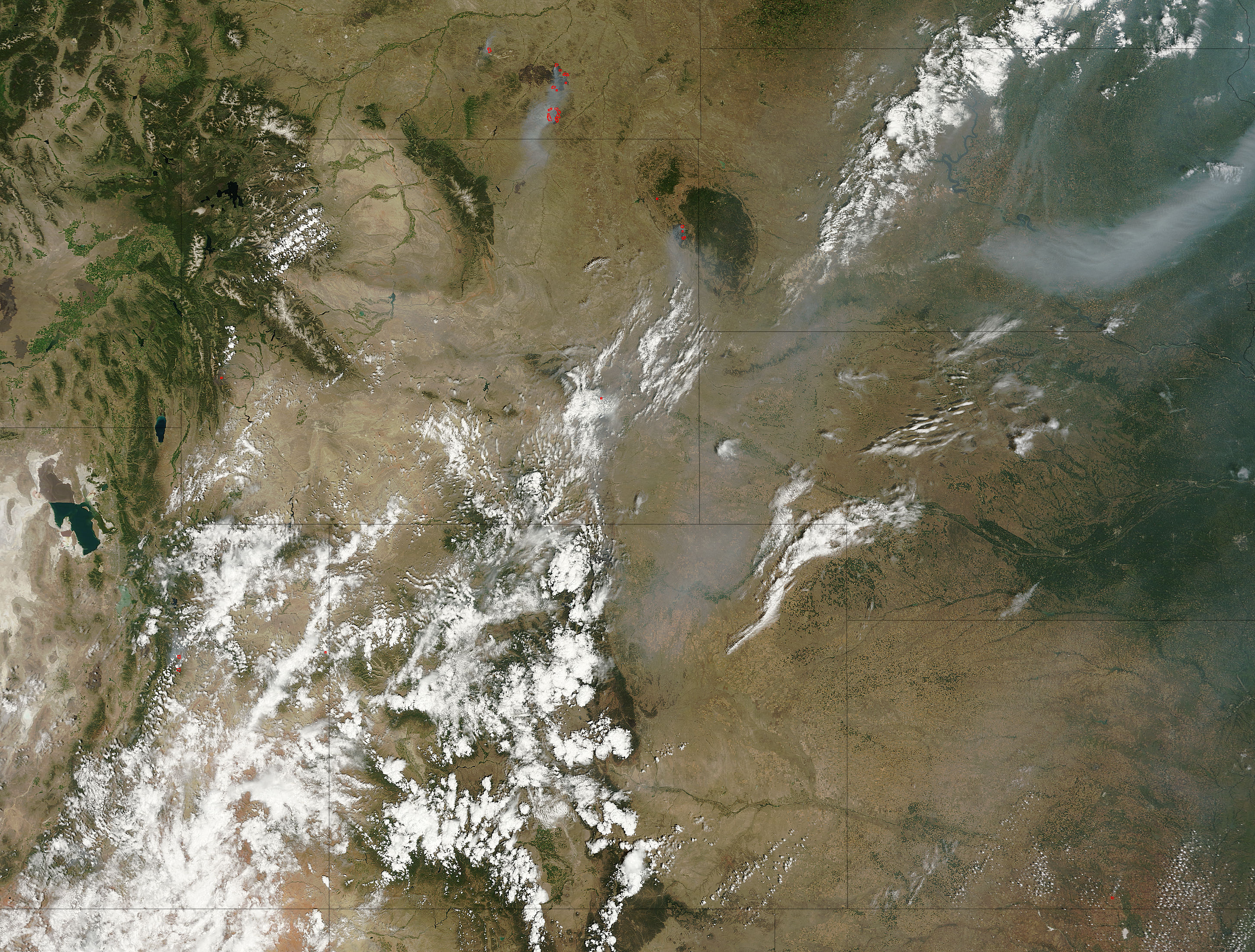 Fires and smoke across western United States - related image preview