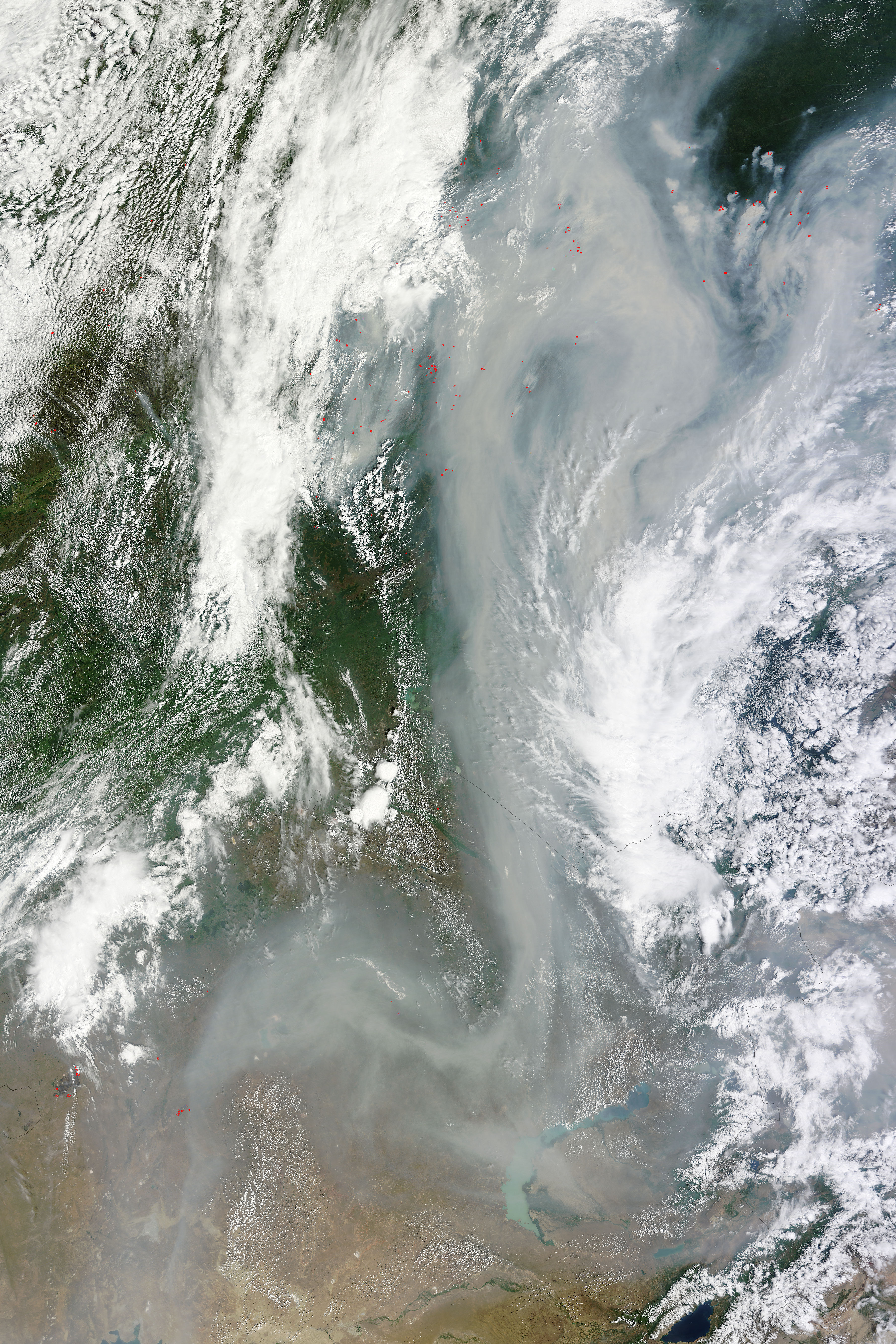 Fires and smoke in central Russia - related image preview